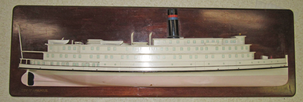 Builder’s half-model of the City of Richmond and its sister ship City of Annapolis